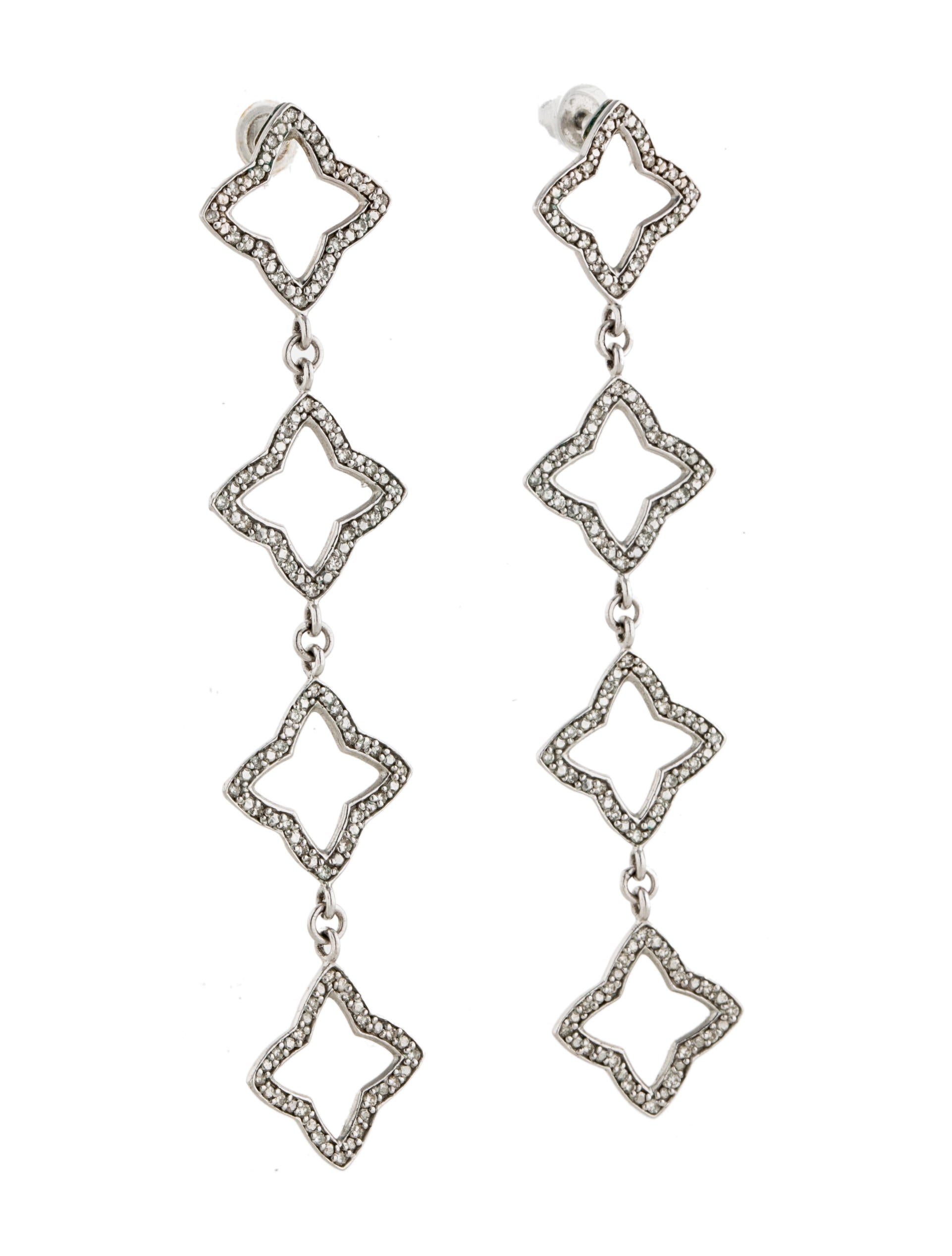 David Yurman Quatrefoil Dangle Earrings Dvy23074 The Quatrefoil Dangle Earrings