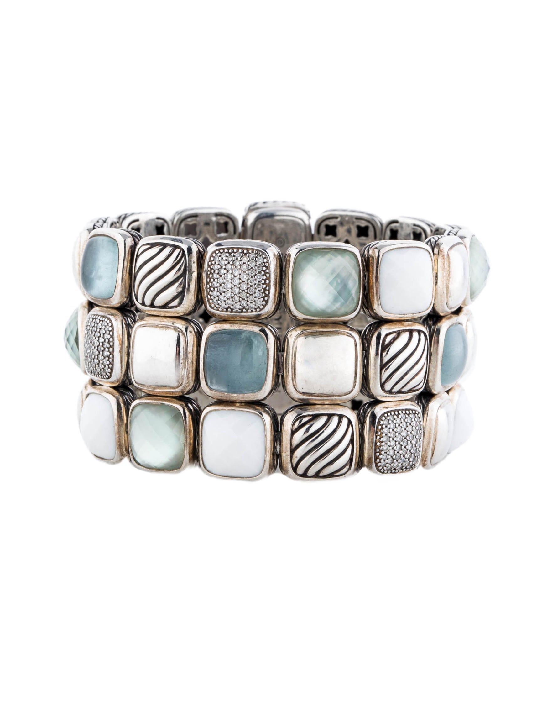 David Yurman Multi Row Chiclet Bracelet