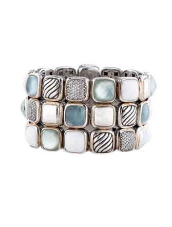 David Yurman Multi Row Chiclet Bracelet