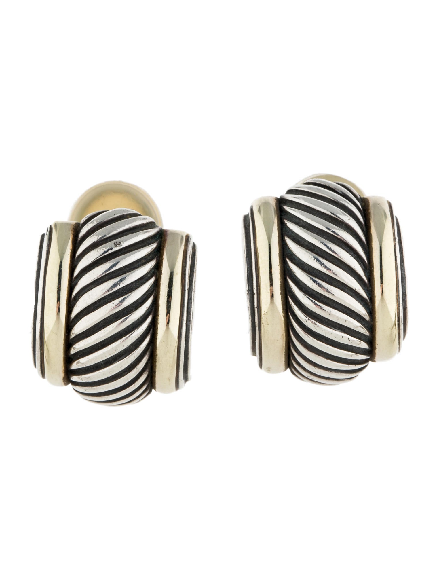 David Yurman Thoroughbred Earrings Dvy23834 The Realreal David Yurman Thoroughbred Earrings