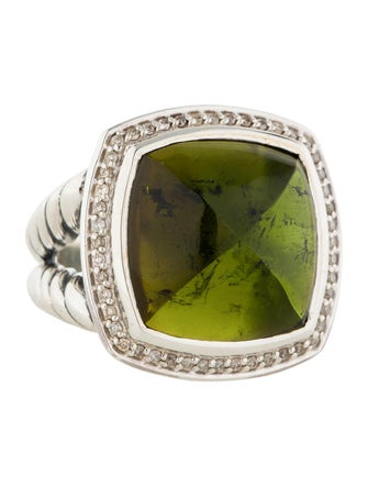 David Yurman Peridot Diamond Ring