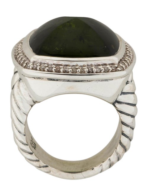 David Yurman Peridot Diamond Ring