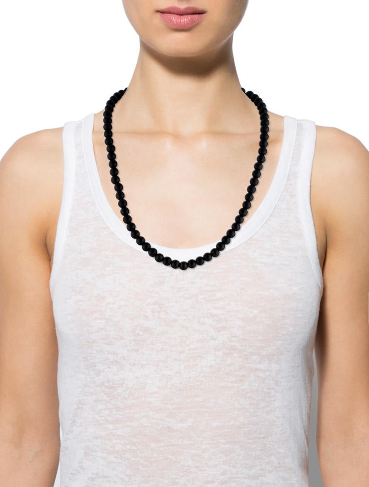 David Yurman Onyx Spiritual Beads Necklace Necklaces DVY28019 The