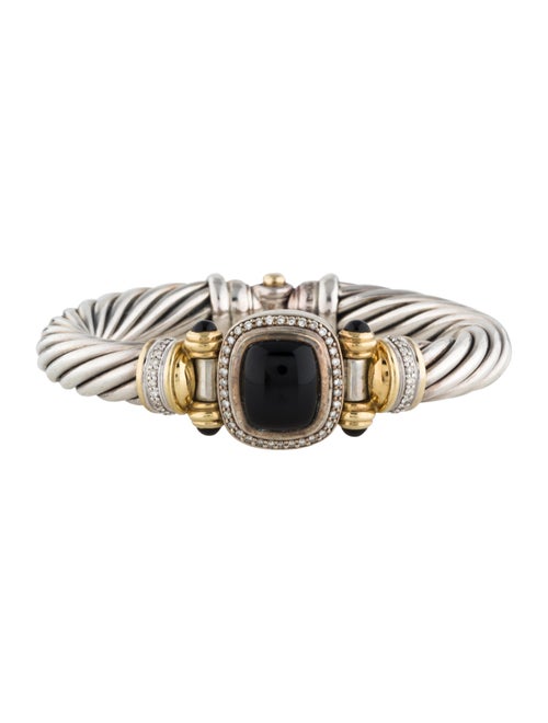 David Yurman Onyx and Diamond Albion Bracelet