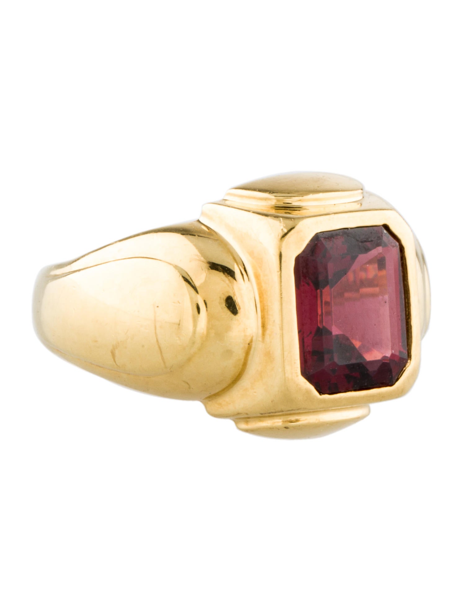 David Yurman Rhodolite Garnet Signet Ring