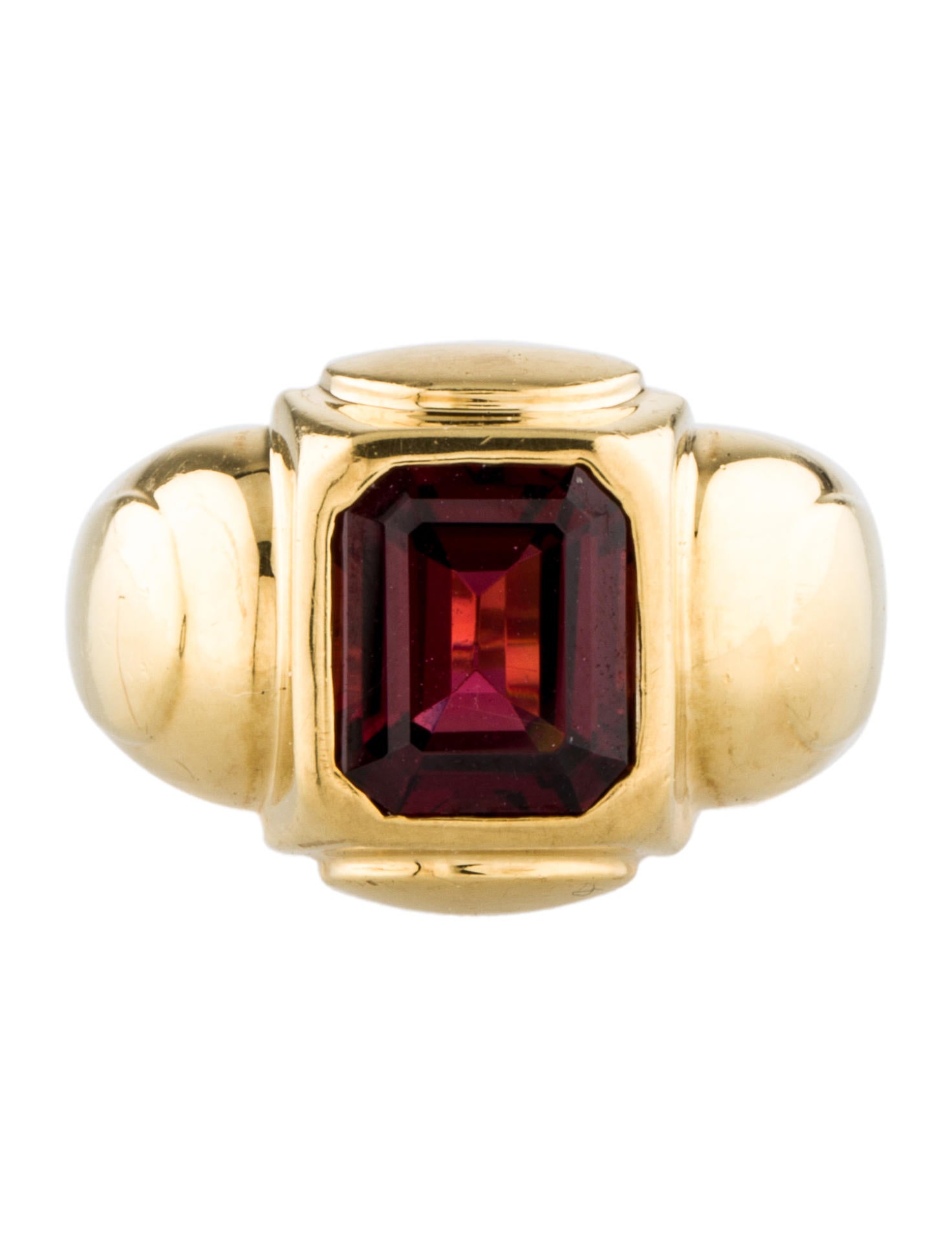 David Yurman Rhodolite Garnet Signet Ring