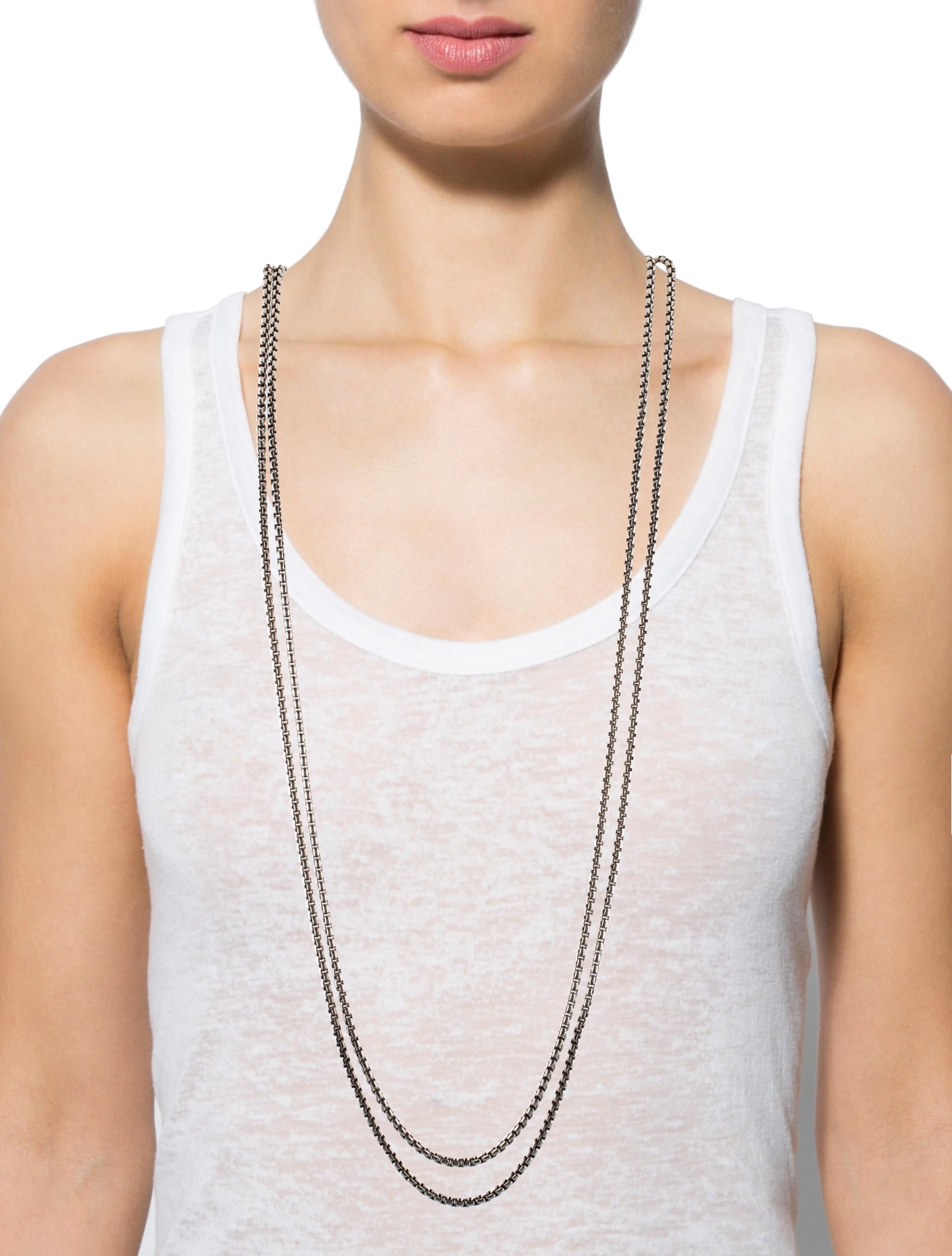 David Yurman Box Chain Necklace