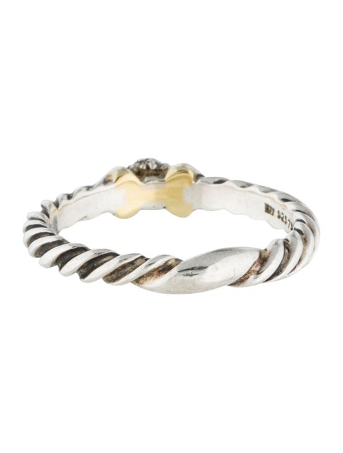 David Yurman Pavé Diamond Metro Cable Stacking Ring