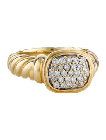 David Yurman 18K Diamond Ring