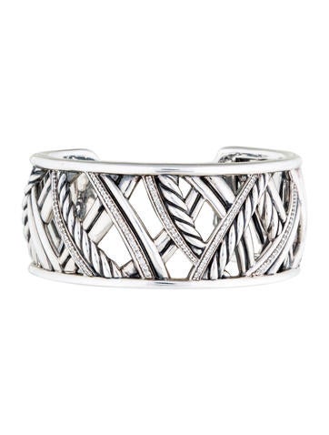 David Yurman Diamond Papyrus Cuff Bracelet