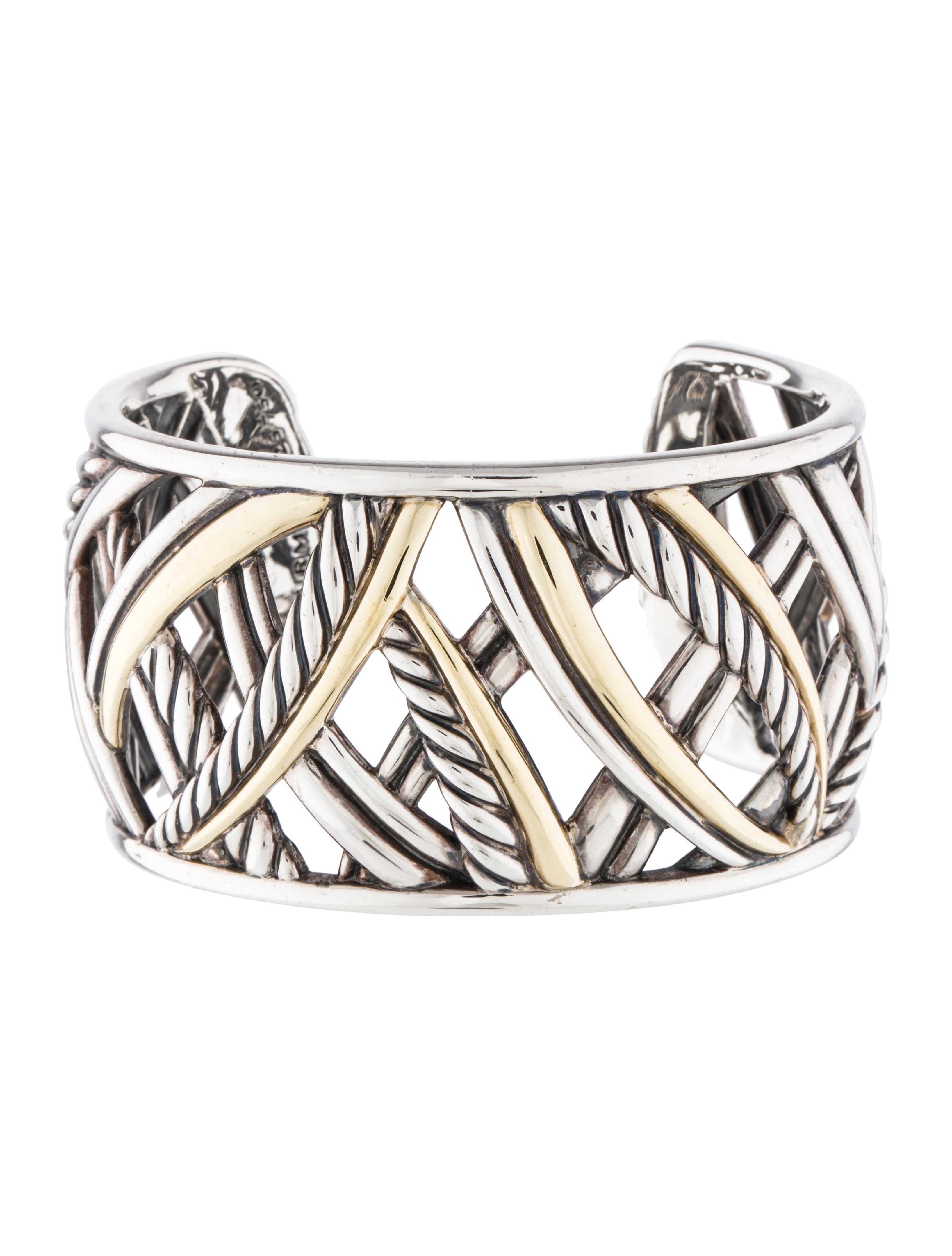 David Yurman TwoTone Cuff Bracelet Bracelets DVY38502 The RealReal