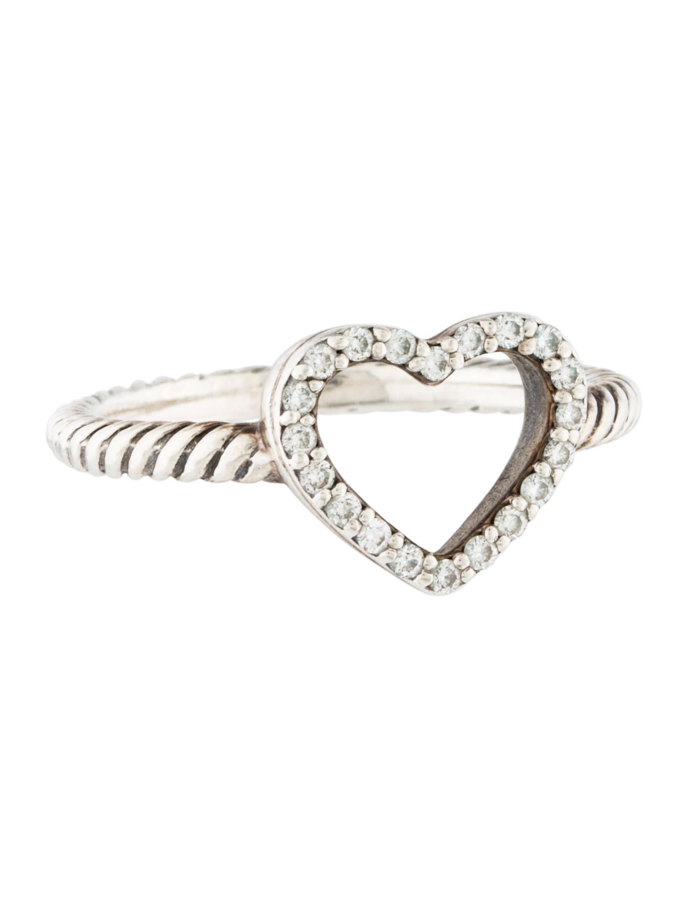 Cable Collectibles Ring With Diamonds Cable Collectibles Ring With Diamonds