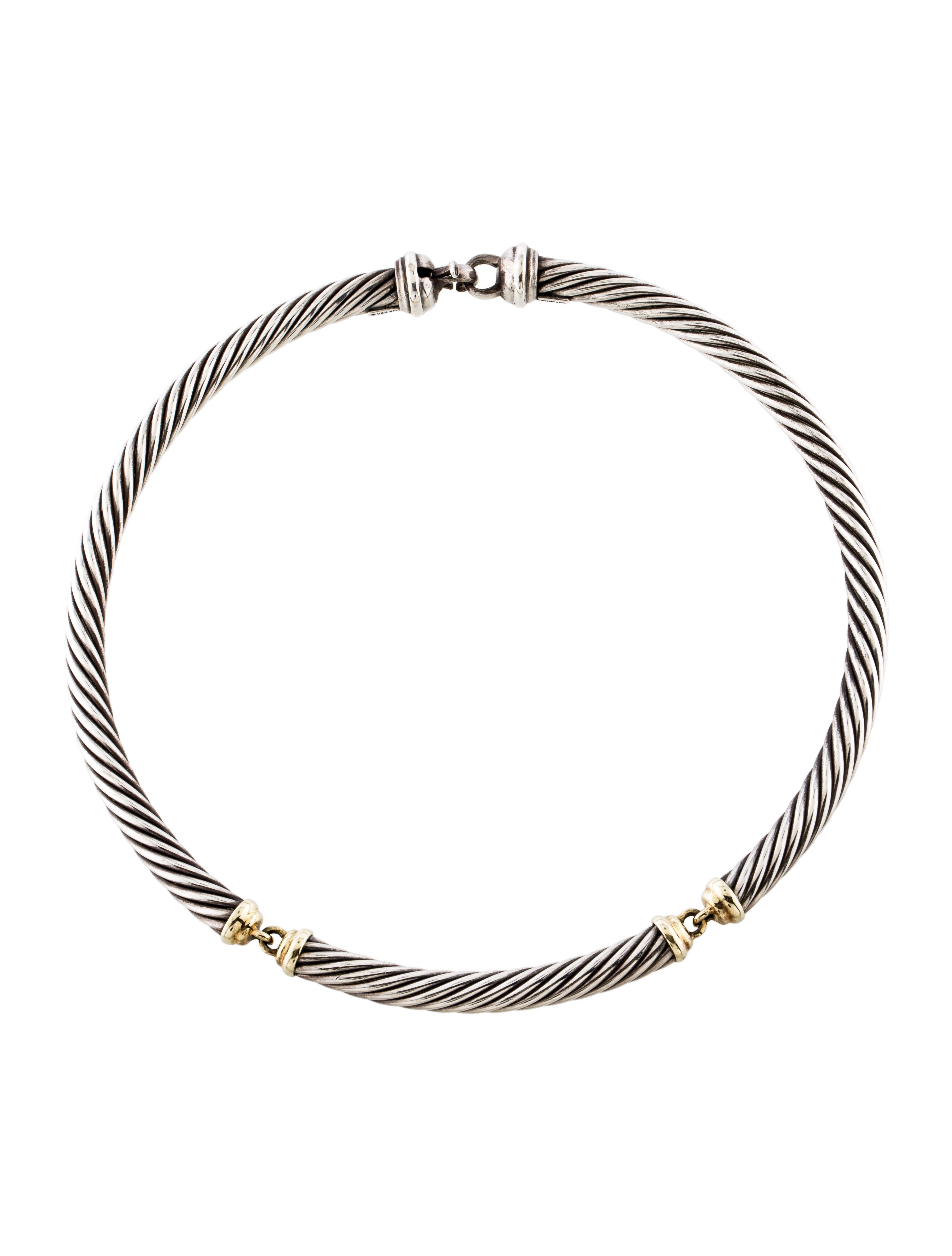 David Yurman Cable Choker Necklace Necklaces DVY38959 The RealReal