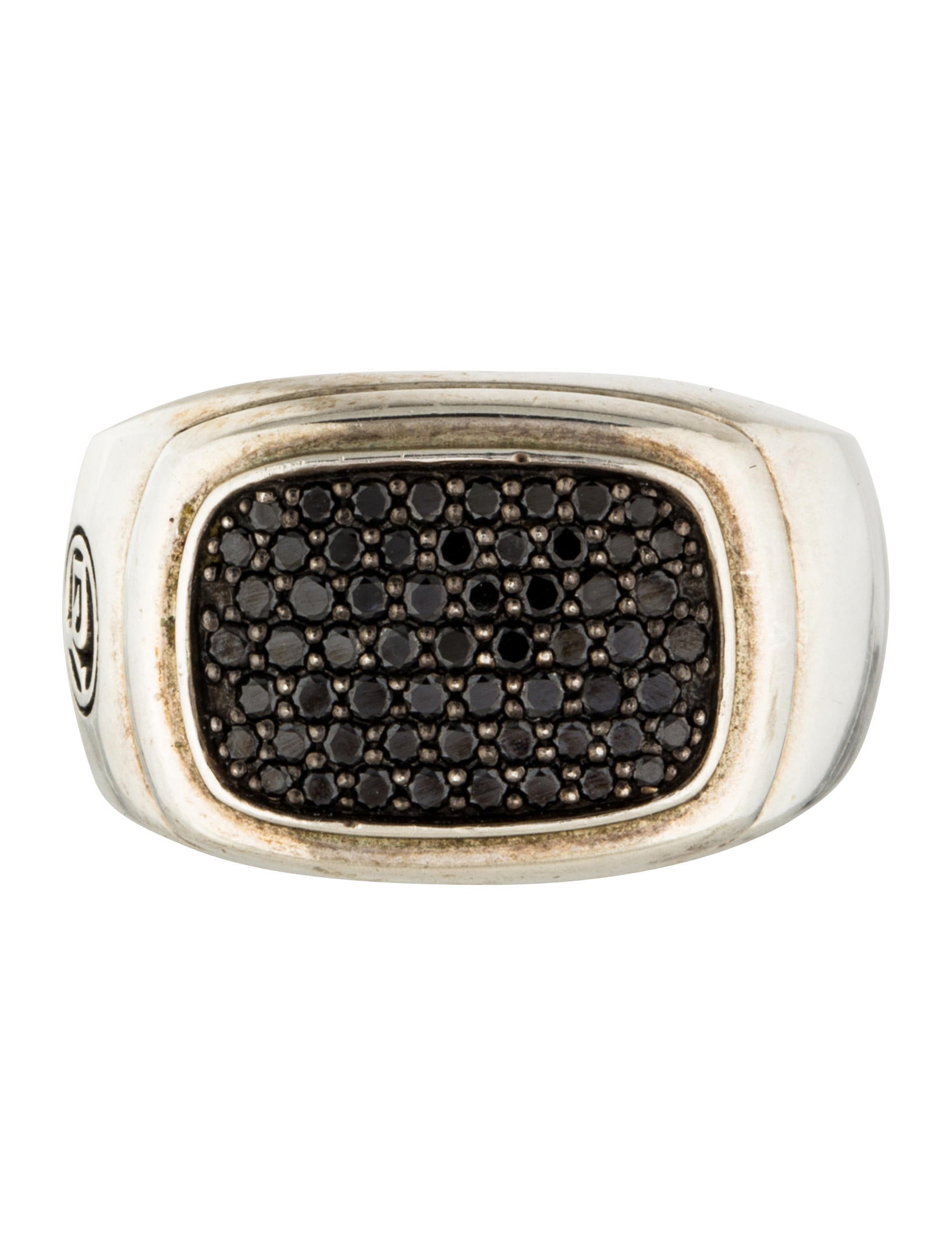 David Yurman Black Diamond Pavé Ring Sterling Silver