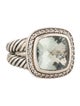 David Yurman Prasiolite & Diamond Albion Ring