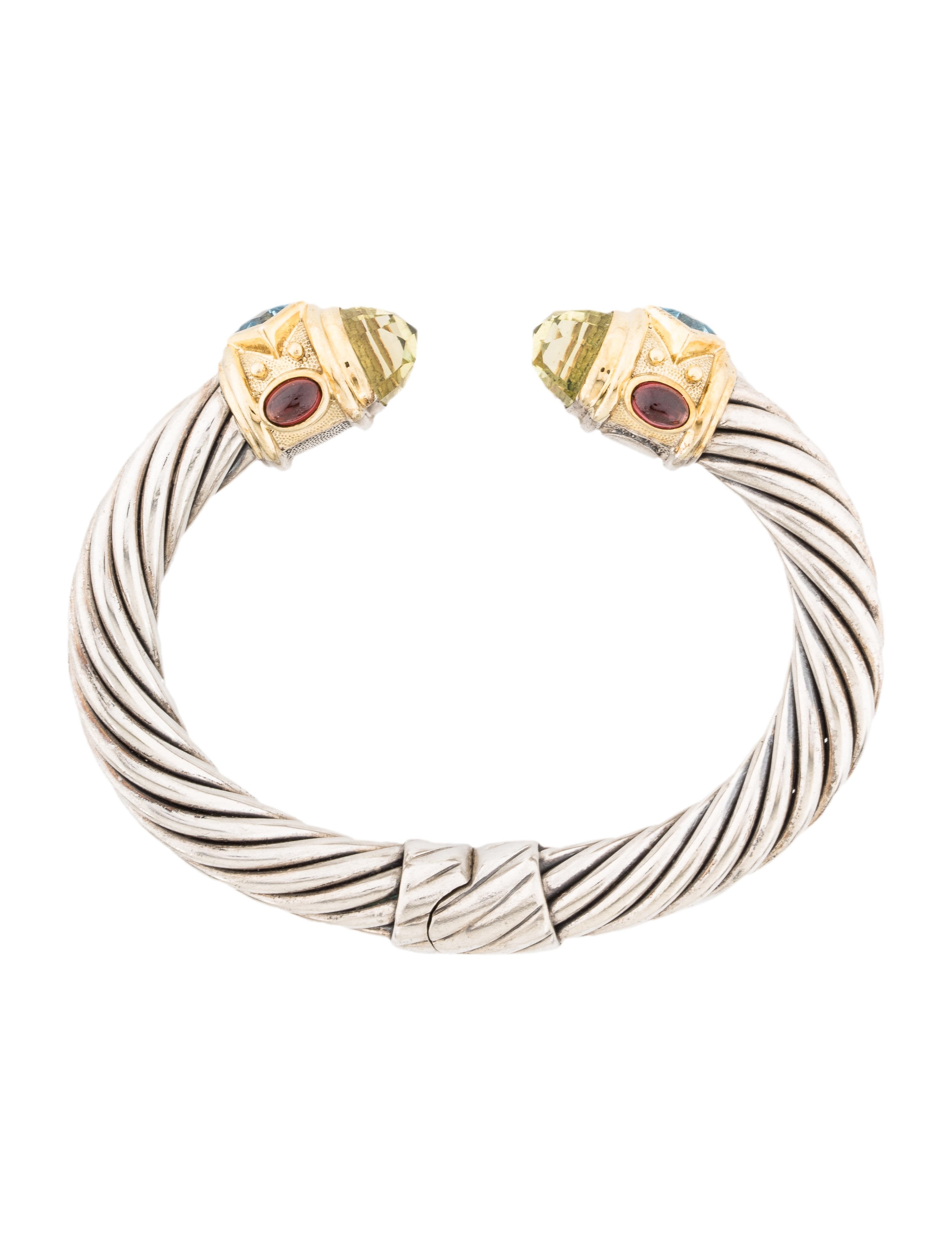 David Yurman TwoTone Renaissance Cuff Bracelets DVY41575 The