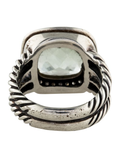 David Yurman Prasiolite & Diamond Albion Ring