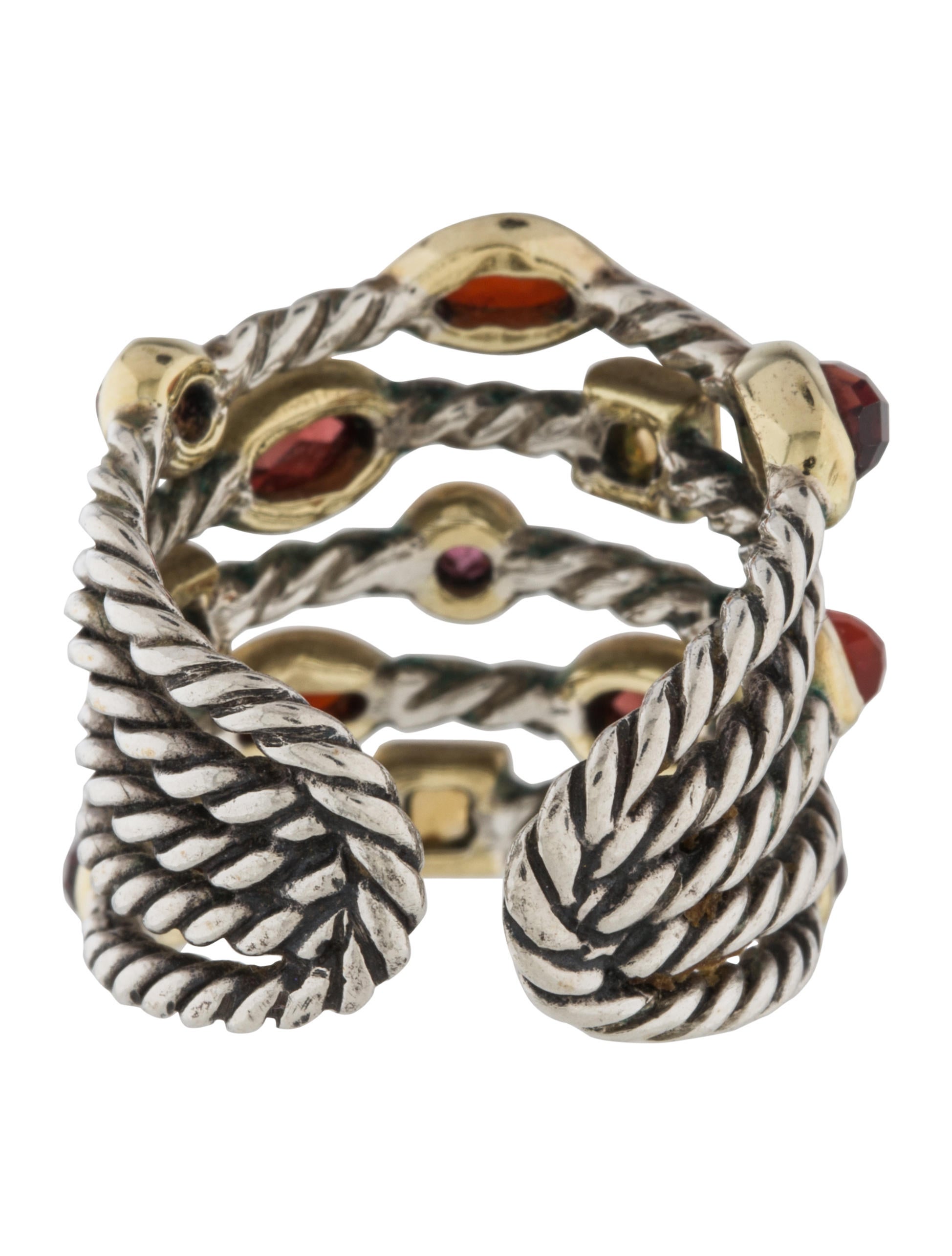 David Yurman FiveRow Confetti Ring Rings DVY42404 The RealReal