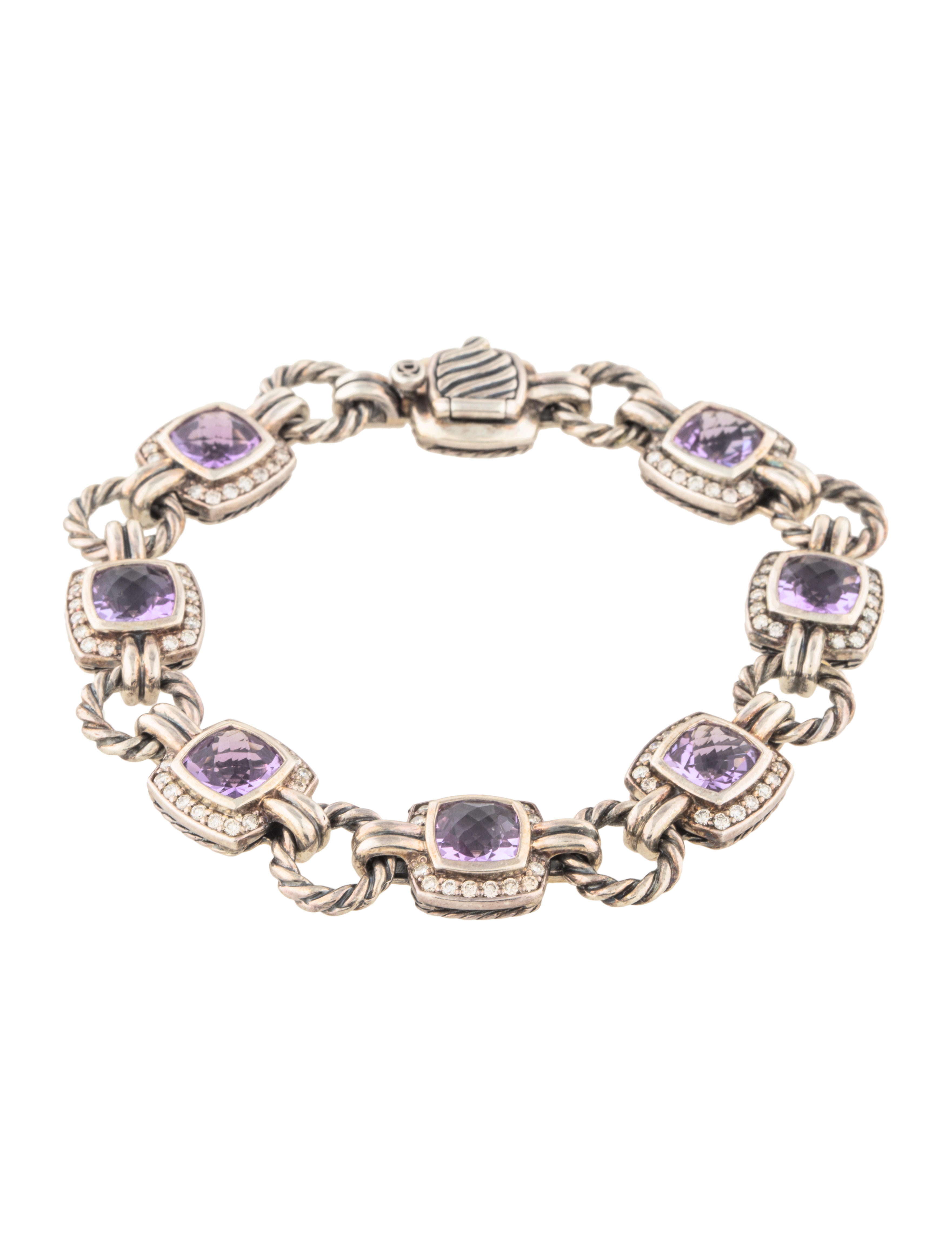 David Yurman Amethyst Diamond Renaissance Bracelet Bracelets David Yurman Amethyst Diamond Renaissance Bracelet Bracelets Dvy42883 The Realreal