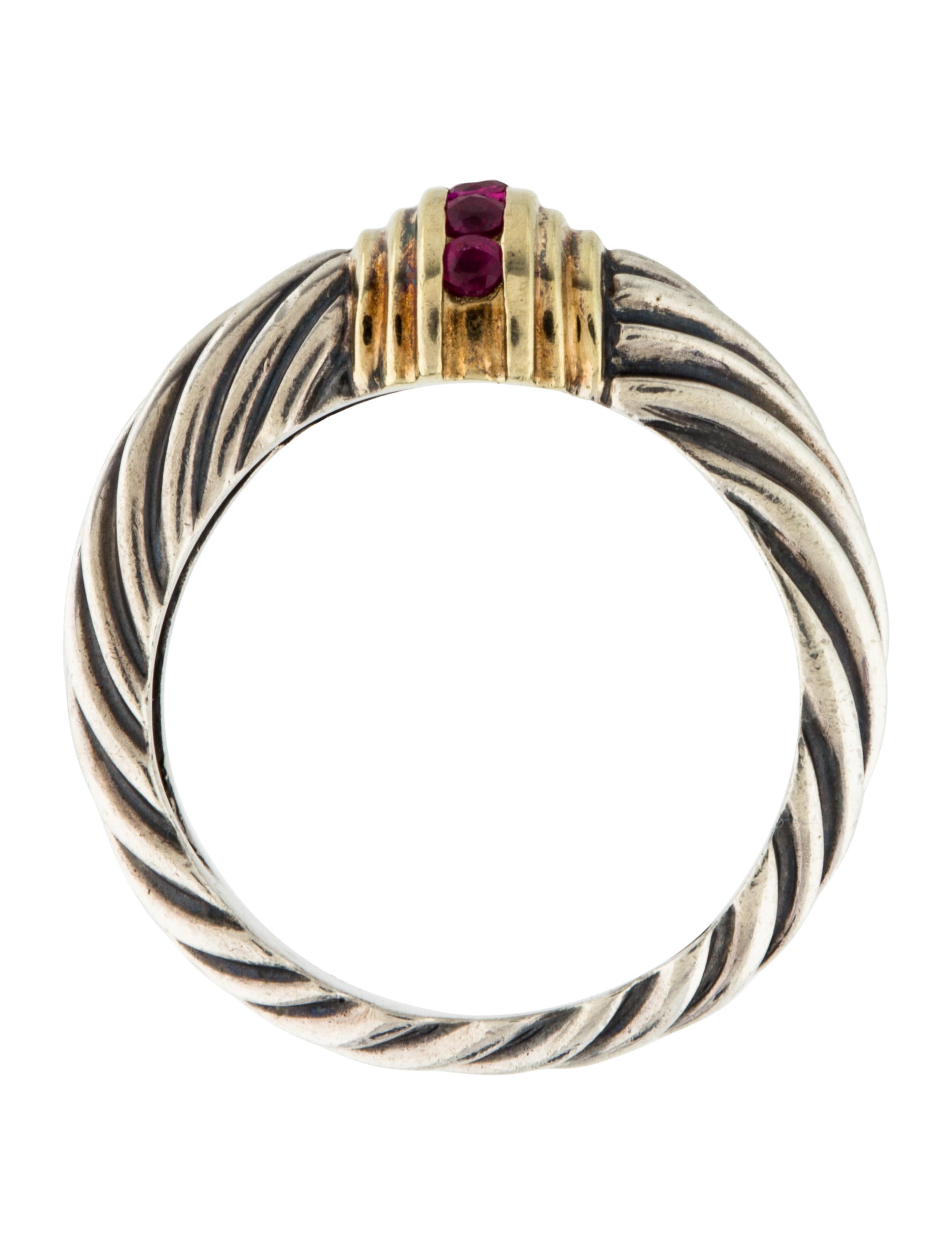 David Yurman Ruby Cable Ring Rings DVY43055 The RealReal
