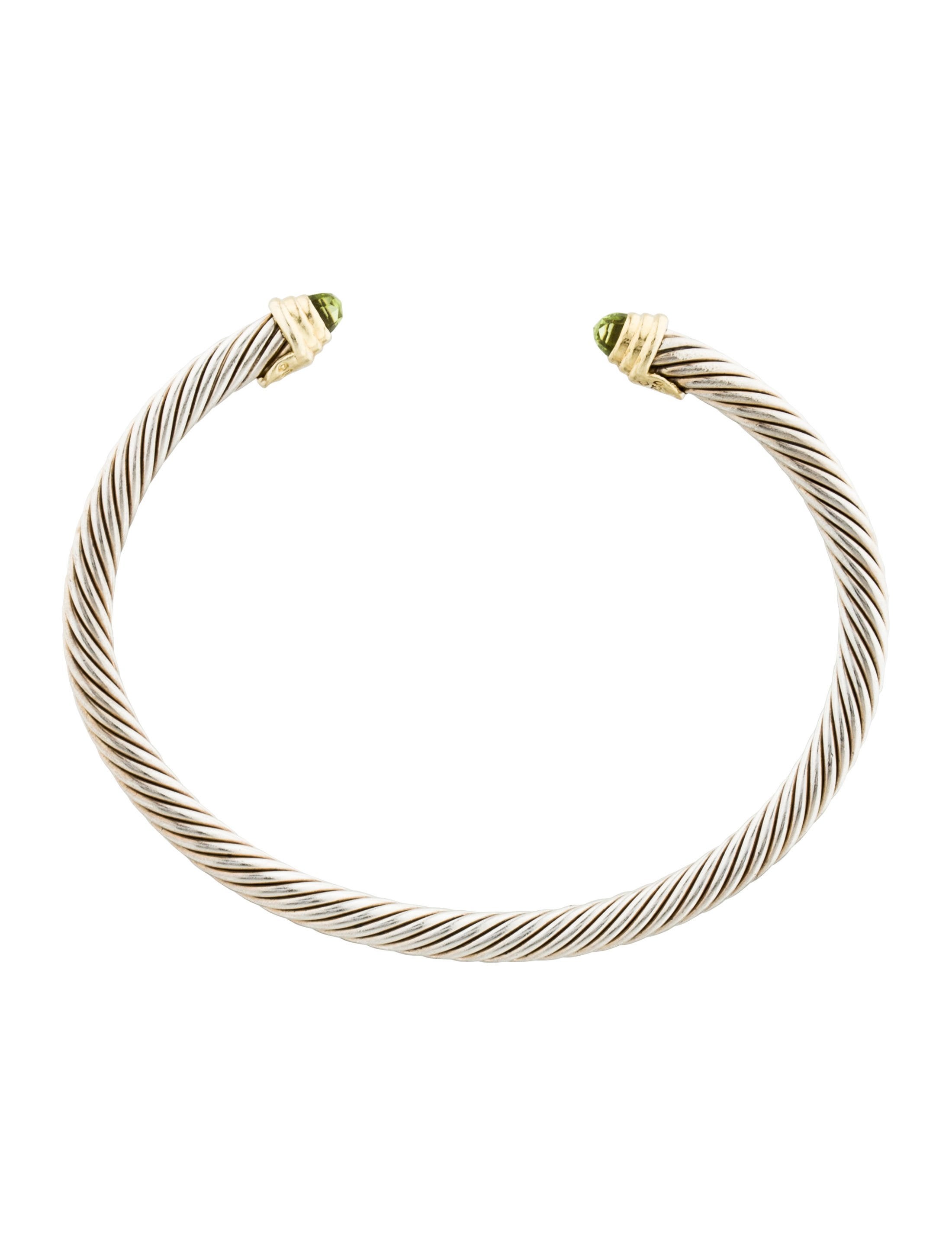 David Yurman Girls' Peridot August Birthstone Small Bracelet