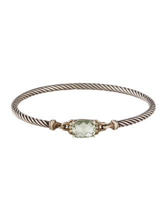 David Yurman Prasiolite & Diamond Petite Wheaton Bracelet