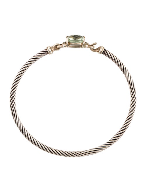 David Yurman Prasiolite & Diamond Petite Wheaton Bracelet