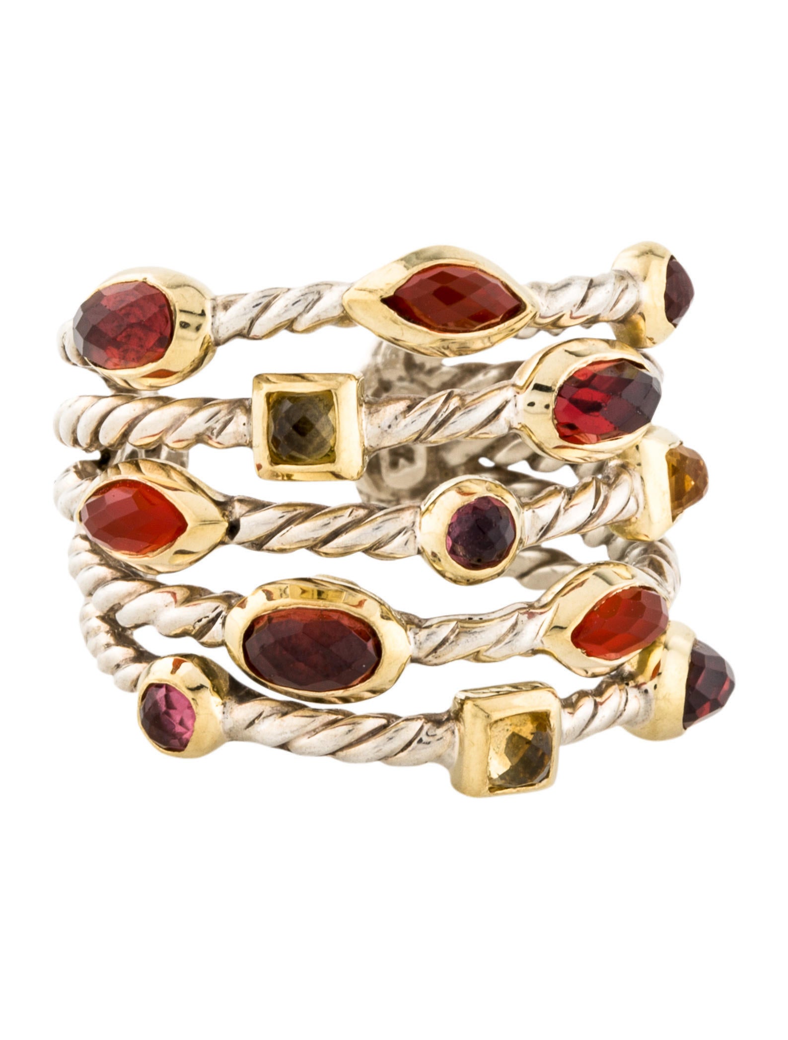 David Yurman Multistone Confetti Ring Rings DVY49291 The RealReal