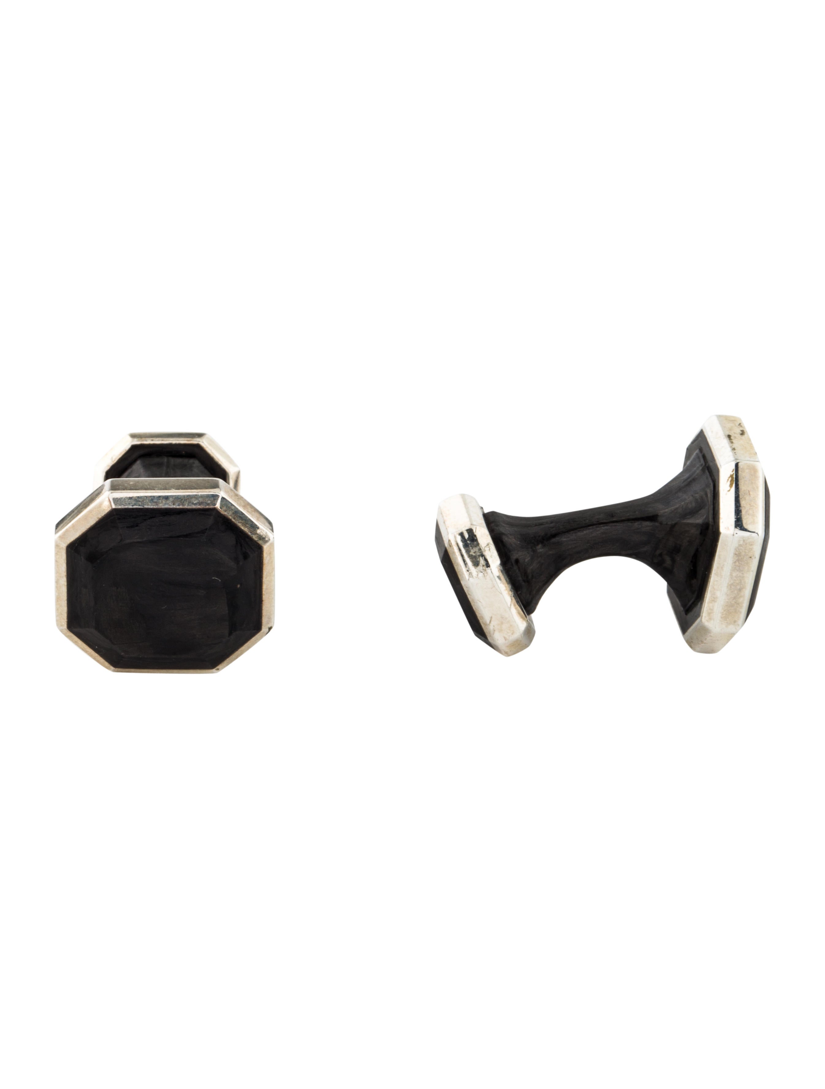 David Yurman Forged Carbon Cufflinks