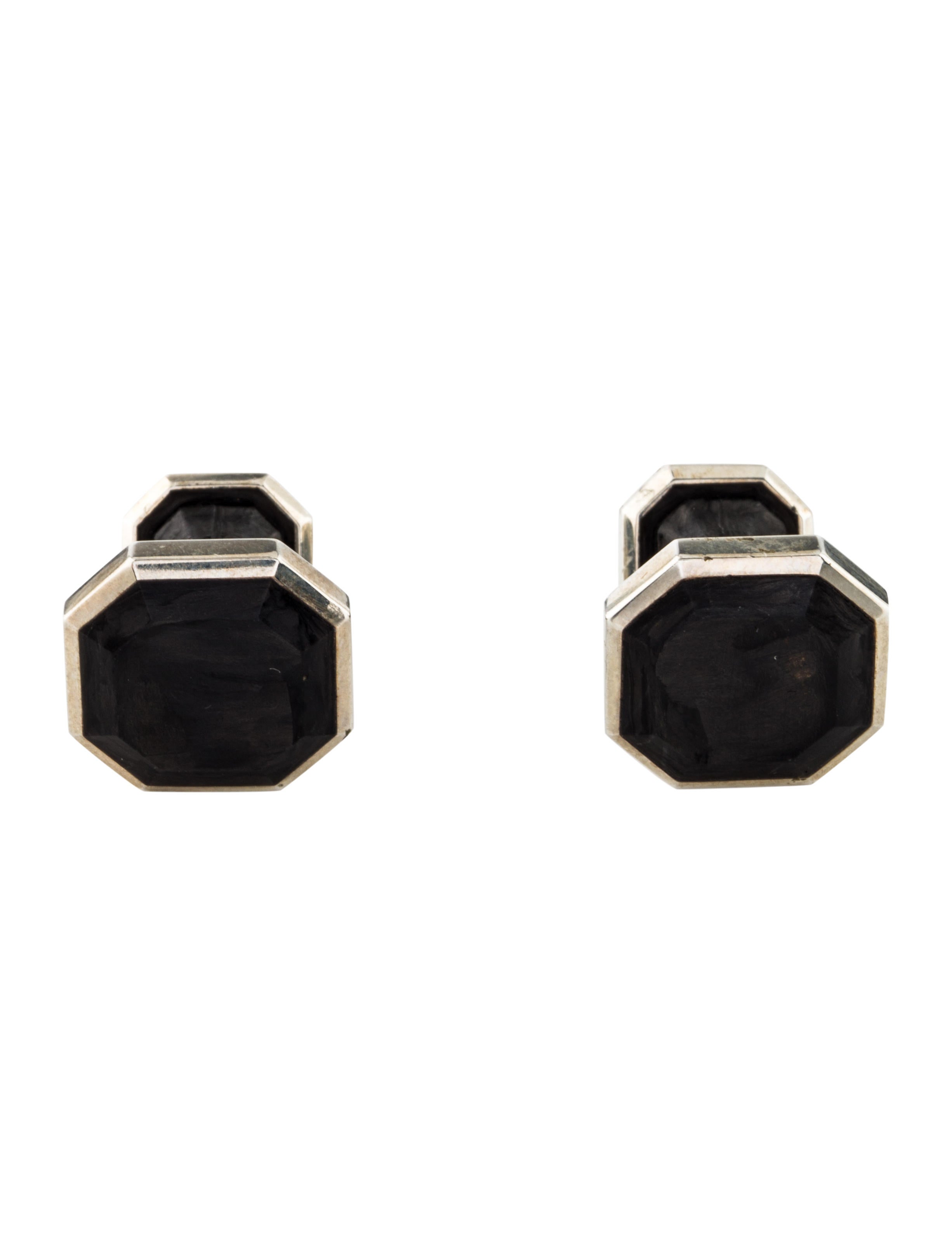 David Yurman Forged Carbon Cufflinks