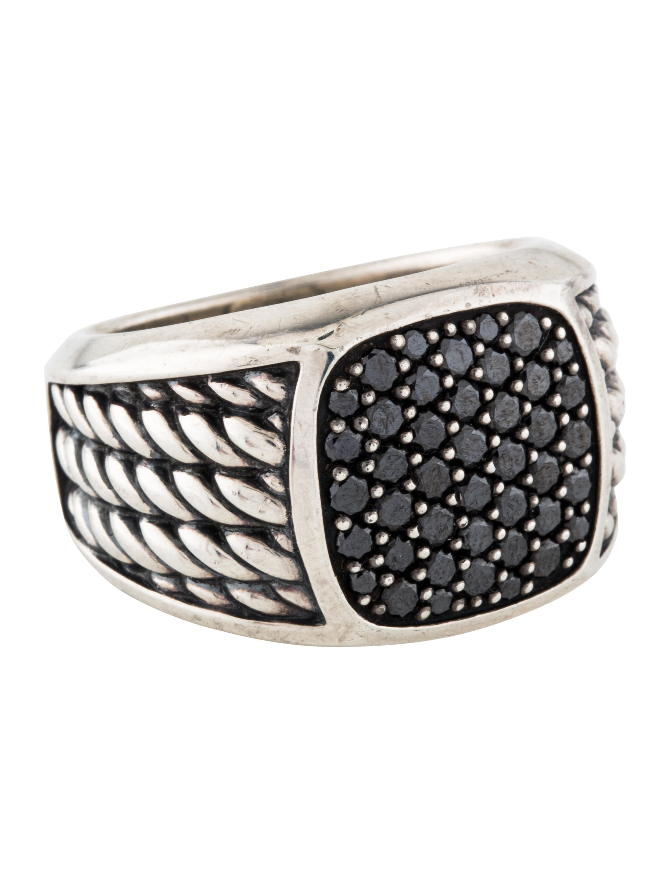 David Yurman Diamond Ring Sterling Silver Ring, Rings