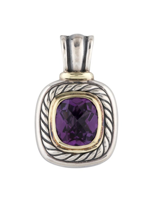 David Yurman Amethyst Albion Pendant Silver