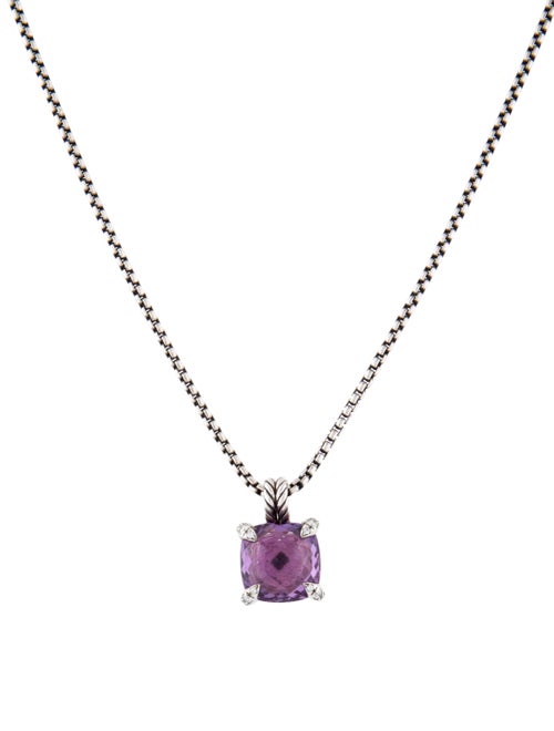David Yurman Amethyst & Diamond Châtelaine Pendant