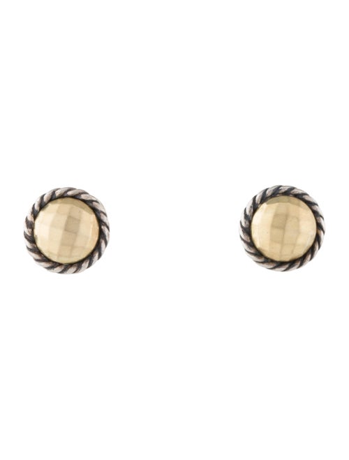 David Yurman Two-Tone Châtelaine Earrings Yellow