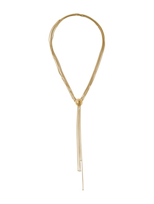 David Yurman 18K Diamond Tassel Multistrand Necklace