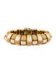 David Webb 18K Checkered Enamel Bracelet