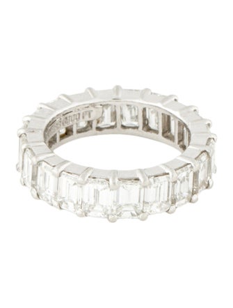David Webb Platinum 6.40ctw Diamond Eternity Band