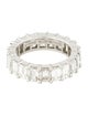 David Webb Platinum 6.40ctw Diamond Eternity Band