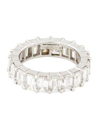David Webb Platinum 6.40ctw Diamond Eternity Band