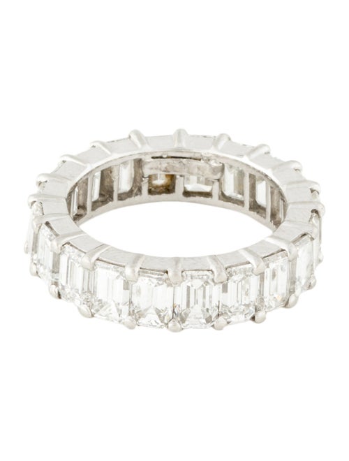 David Webb Platinum 6.40ctw Diamond Eternity Band