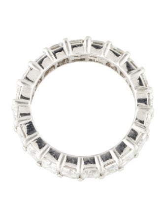 David Webb Platinum 6.40ctw Diamond Eternity Band