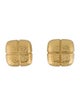 David Webb 18K Hammered Clip-On Earrings