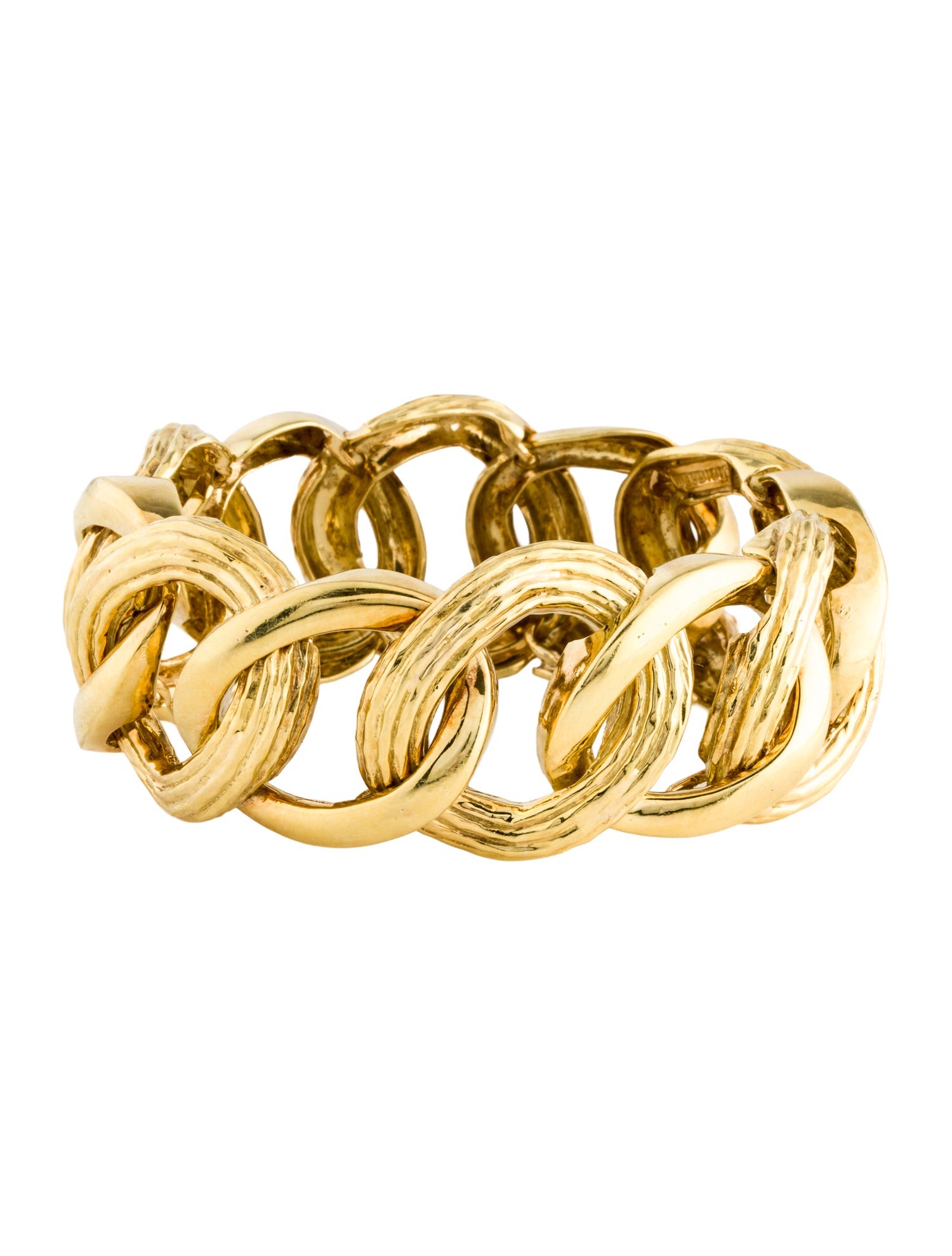 David Webb 18K Link Bracelet