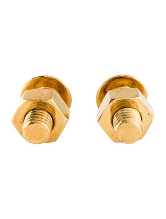 David Webb 18K Nut & Bolt Cufflinks