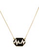 David Webb 18K Enamel & Diamond Skip Necklace