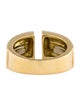 David Webb 18K Enamel Gap Ring