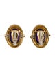 David Webb 18K 31.84ctw Amethyst & Diamond Clip-On Earrings