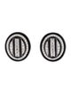 David Webb 3.09ctw Diamond & Enamel Clip-On Earrings