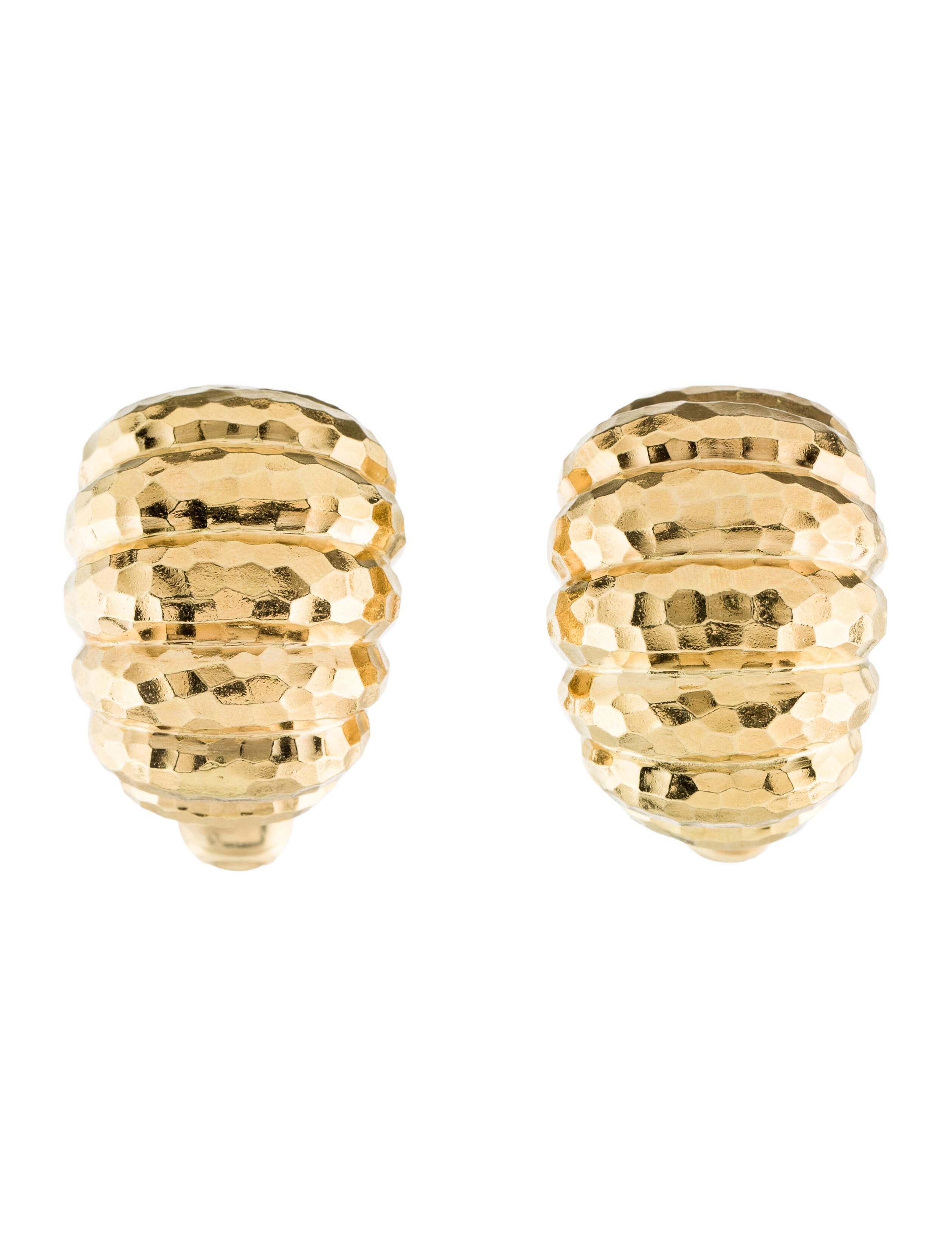 David Webb 18K Clip-On Earrings