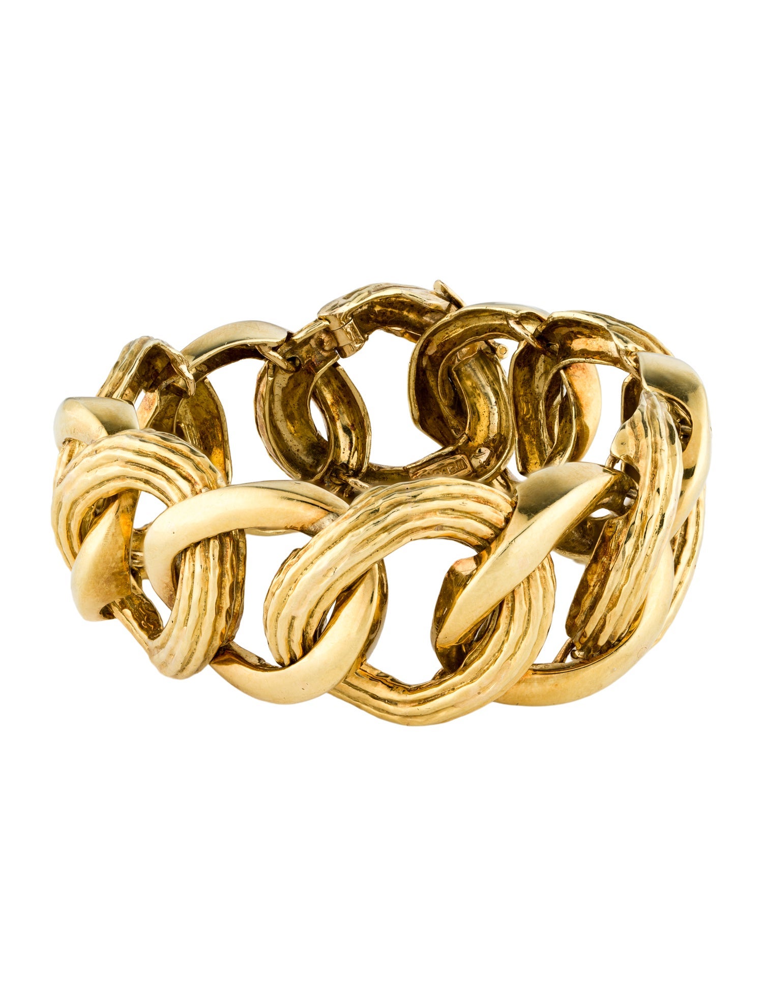 David Webb 18K Link Bracelet
